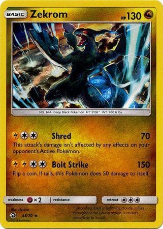 Carta Zekrom 46/70 do set Dragões Soberanos — Pokémon TCG | Bynx