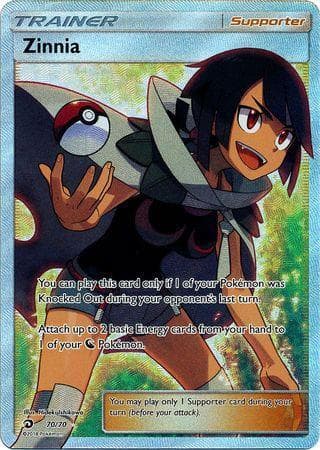 Carta Zinnia 70/70 do set Dragões Soberanos — Pokémon TCG | Bynx