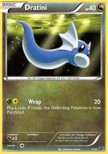 Carta Dratini 1/20 do set Cofre do Dragão — Pokémon TCG | Bynx