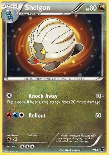 Carta Shelgon 7/20 do set Cofre do Dragão — Pokémon TCG | Bynx
