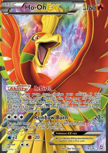 Ho-Oh-EX 119/124 — Dragões Enaltecidos