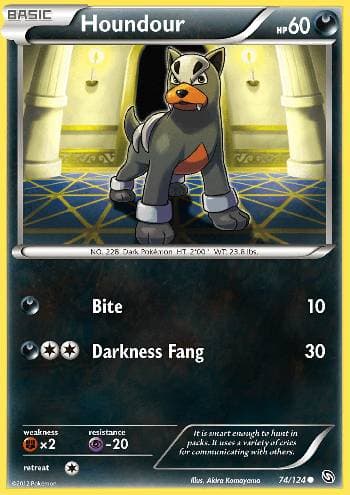 Carta Houndour 74/124 do set Dragões Enaltecidos — Pokémon TCG | Bynx