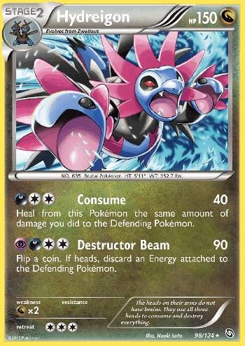 Carta Hydreigon 98/124 do set Dragões Enaltecidos — Pokémon TCG | Bynx