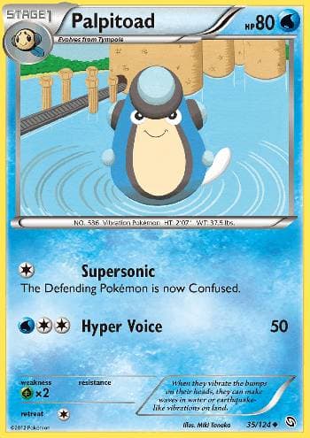 Carta Palpitoad 35/124 do set Dragões Enaltecidos — Pokémon TCG | Bynx