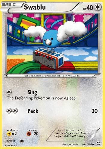 Carta Swablu 104/124 do set Dragões Enaltecidos — Pokémon TCG | Bynx