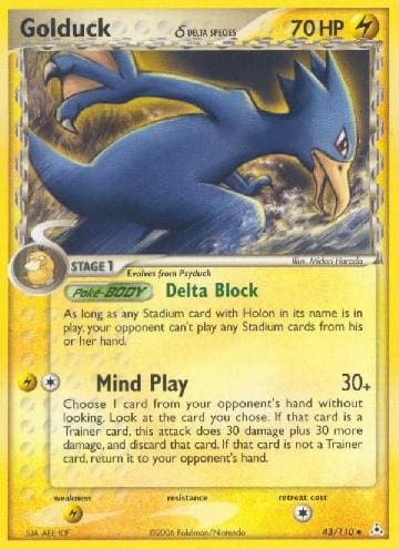 Carta Golduck 43/110 do set EX Holon Phantoms — Pokémon TCG | Bynx