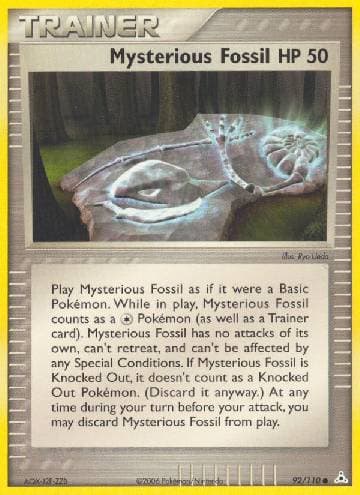 Mysterious Fossil 92 — EX Holon Phantoms