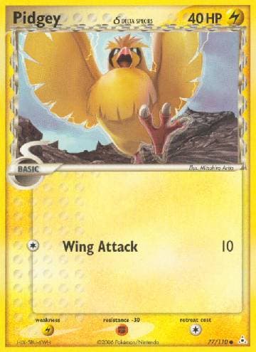 Carta Pidgey 77/110 do set EX Holon Phantoms — Pokémon TCG | Bynx