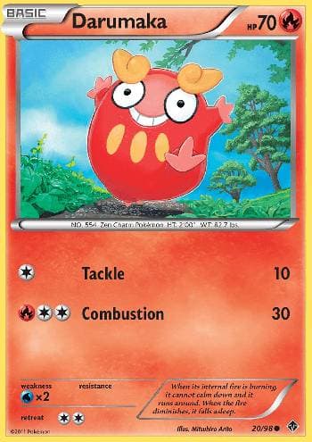 Carta Darumaka 20/98 do set Poderes Emergentes — Pokémon TCG | Bynx