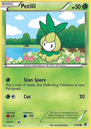 Carta Petilil 13/98 do set Poderes Emergentes — Pokémon TCG | Bynx