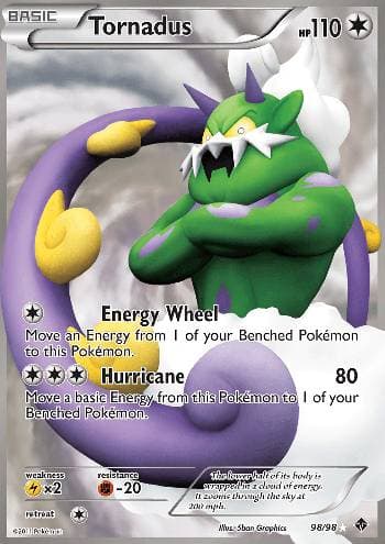 Carta Tornadus 98/98 do set Poderes Emergentes — Pokémon TCG | Bynx
