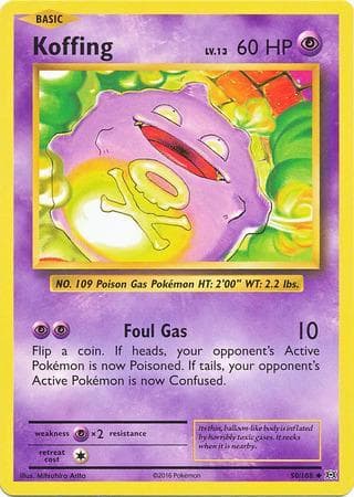 Koffing 050/108 — Evoluções
