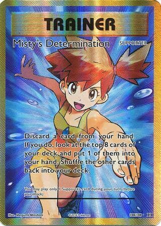 Carta Misty's Determination 108/108 do set Evoluções — Pokémon TCG | Bynx