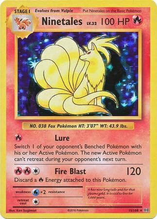 Ninetales 015/108 — Evoluções