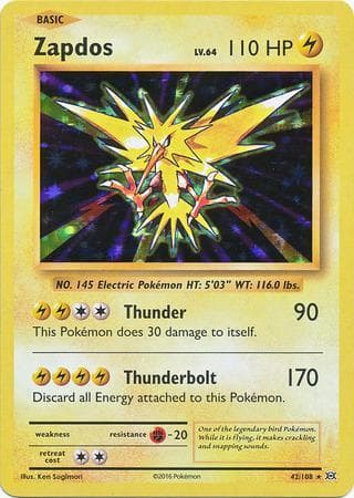 Zapdos 42 — Evoluções