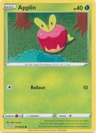 Carta Applin 17/203 do set Céus em Evolução — Pokémon TCG | Bynx