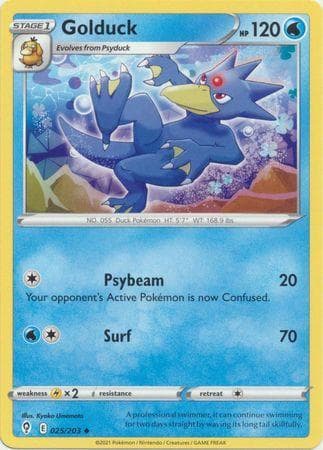 Carta Golduck 25/203 do set Céus em Evolução — Pokémon TCG | Bynx