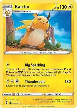 Raichu 050/203 — Céus em Evolução