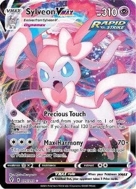 Carta Sylveon-VMAX 75/203 do set Céus em Evolução — Pokémon TCG | Bynx
