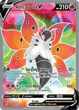 Carta Volcarona-V 170/203 do set Céus em Evolução — Pokémon TCG | Bynx