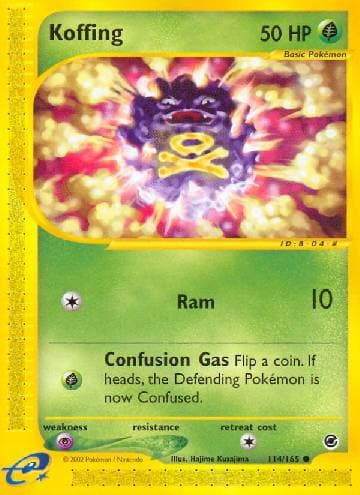 Carta Koffing 114/165 do set Expedition — Pokémon TCG | Bynx