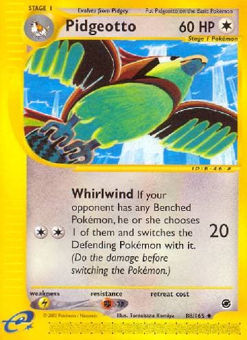 Carta Pidgeotto 88/165 do set Expedition — Pokémon TCG | Bynx