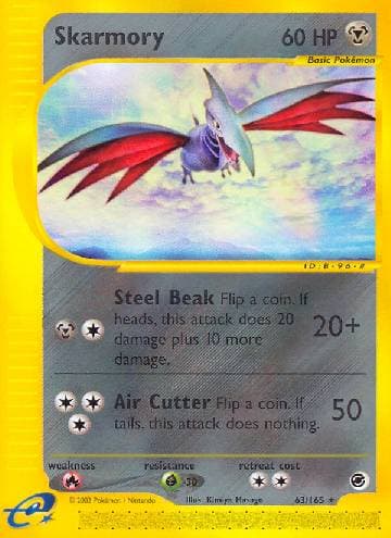 Carta Skarmory 63/165 do set Expedition — Pokémon TCG | Bynx