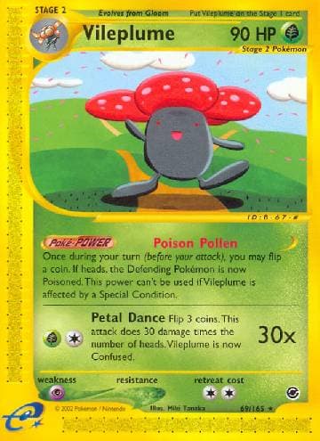 Carta Vileplume 69/165 do set Expedition — Pokémon TCG | Bynx