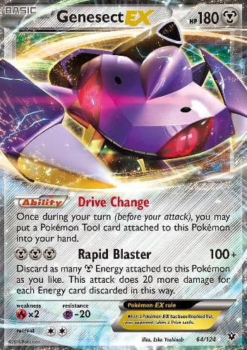 Carta Genesect-EX 64/124 do set Fusão de Destinos — Pokémon TCG | Bynx