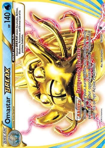 Carta Omastar Break 19/124 do set Fusão de Destinos — Pokémon TCG | Bynx