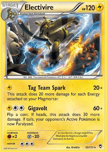 Carta Electivire 30/111 do set Punhos Furiosos — Pokémon TCG | Bynx
