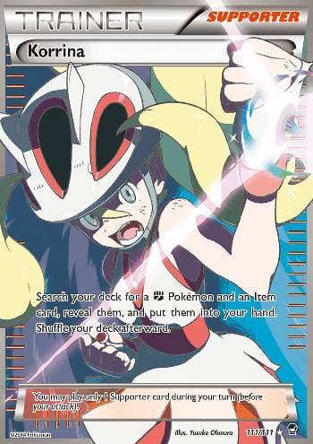 Carta Korrina 111/111 do set Punhos Furiosos — Pokémon TCG | Bynx