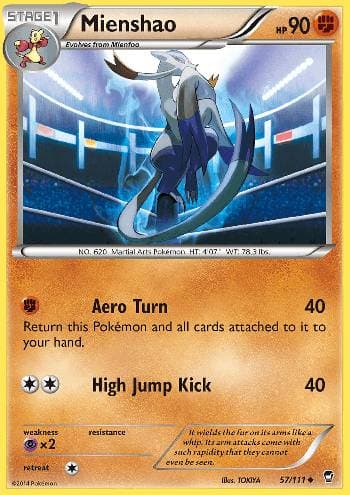 Mienshao 057/111 — Punhos Furiosos