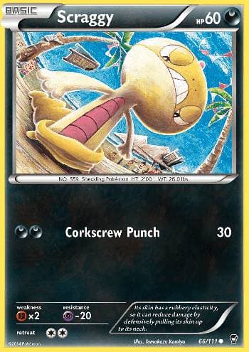 Carta Scraggy 66/111 do set Punhos Furiosos — Pokémon TCG | Bynx