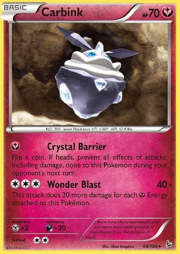 Carta Carbink 68/106 do set Flash de Fogo — Pokémon TCG | Bynx