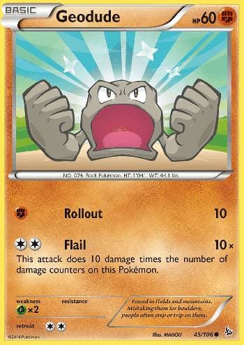 Geodude 45 — Flash de Fogo