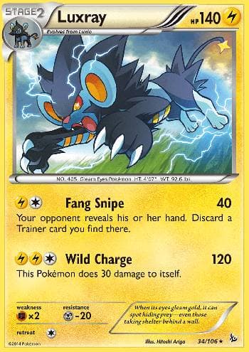 Luxray 34 — Flash de Fogo