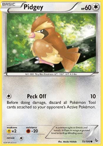 Carta Pidgey 75/106 do set Flash de Fogo — Pokémon TCG | Bynx