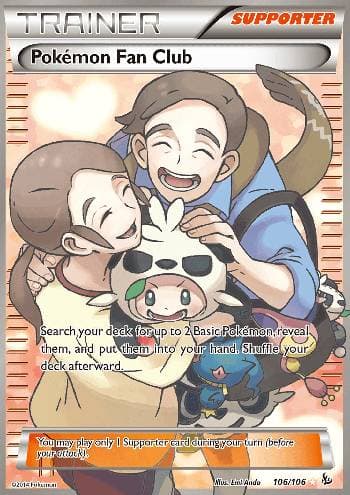 Carta Pokemon Fan Club 106/106 do set Flash de Fogo — Pokémon TCG | Bynx