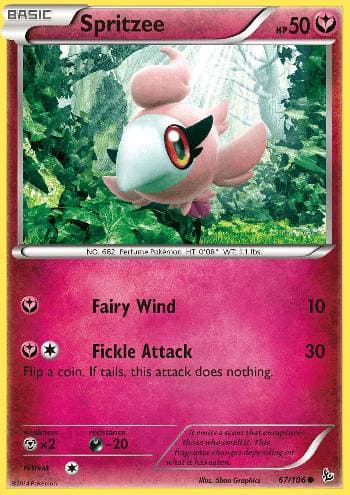 Carta Spritzee 67/106 do set Flash de Fogo — Pokémon TCG | Bynx