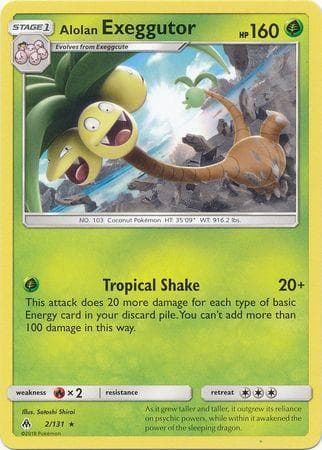 Carta Alolan Exeggutor 2/131 do set Luz Proibida — Pokémon TCG | Bynx