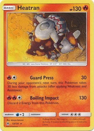 Carta Heatran 13/131 do set Luz Proibida — Pokémon TCG | Bynx