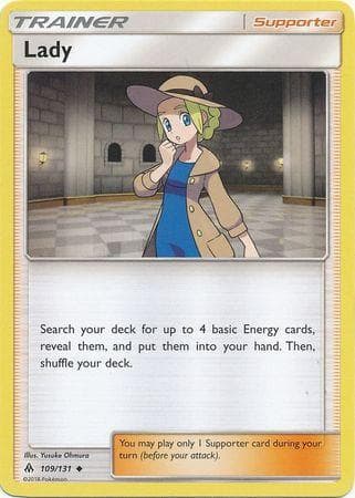 Carta Lady 109/131 do set Luz Proibida — Pokémon TCG | Bynx