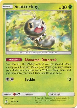 Carta Scatterbug 5/131 do set Luz Proibida — Pokémon TCG | Bynx