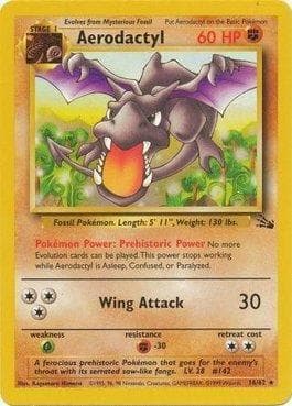 Carta Aerodactyl 16/62 do set Fóssil — Pokémon TCG | Bynx