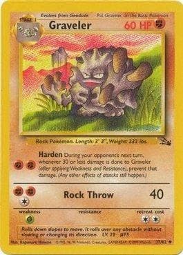 Carta Graveler 37/62 do set Fóssil — Pokémon TCG | Bynx
