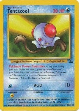 Carta Tentacool 56/62 do set Fóssil — Pokémon TCG | Bynx