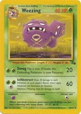 Carta Weezing 45/62 do set Fóssil — Pokémon TCG | Bynx