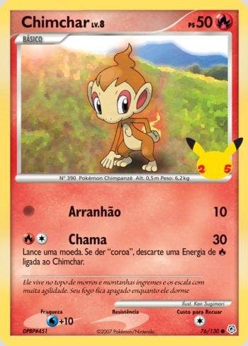 Chimchar (Oversized) 76b — Coleção BR — FPP