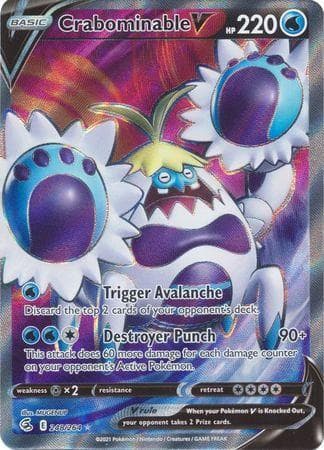 Carta Crabominable-V 248/264 do set Golpe Fusão — Pokémon TCG | Bynx
